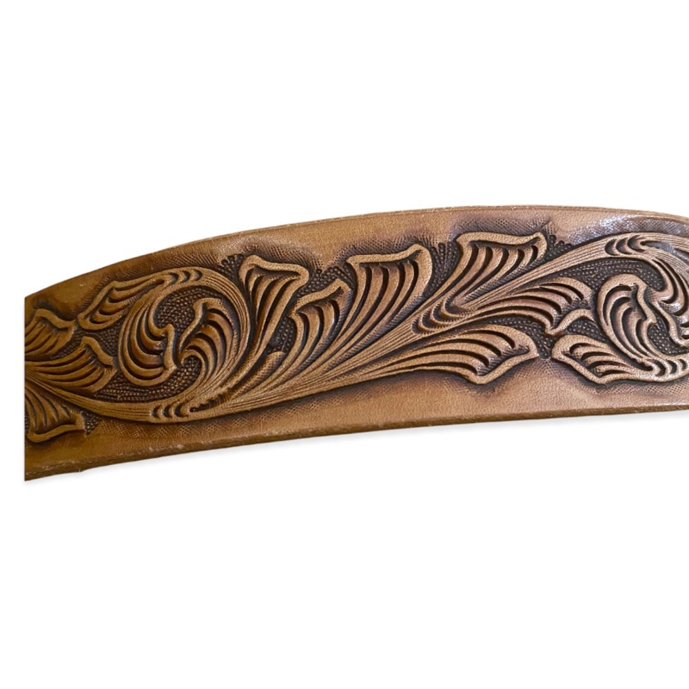 The coral boulder Colorado. Kids cowboy belt with buckle. - Picture 3 of 4